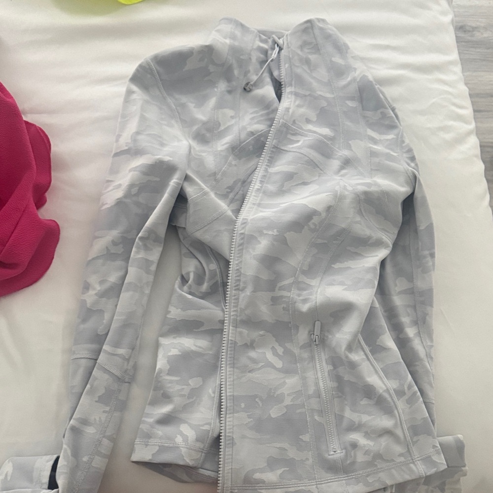 lululemon athletica Women's Light Gray Camouflage Varsity Jacket
